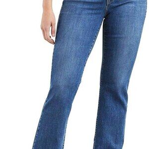 LEVI'S 515 Dark Wash Mid Rise Denim Bootcut Jeans Womens Size 8